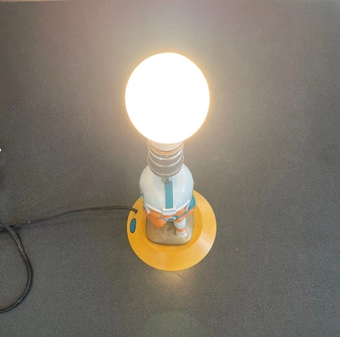 Vintage Miami Dolphins Lamp WORKS! No shade, player number 0 or parts Cover