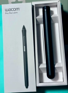Wacom KP301E00DZ Pro Pen Slim (Pro Pen 2 series) Black with Pen Case and Box New - Picture 1 of 8
