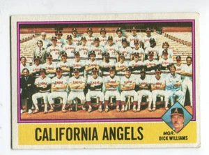 1976 Topps #304 Dick Williams / California Angels Team Checklist - Picture 1 of 2