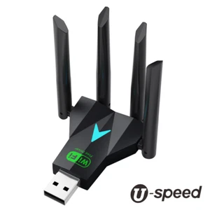 1300Mbps 5G USB Network Card  Driver-free Wireless Computer Laptop Adapter - Picture 1 of 4