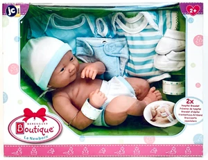 JC Toys Berenguer Boutique La Newborn 14" Baby Boy Doll With Deluxe Outfit Set - Picture 1 of 3