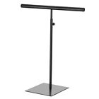 Necklace Display Stand Adjustable Height Jewelry Rack T Bar - Black