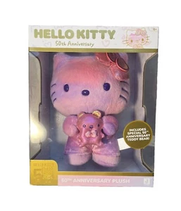 Hello Kitty mit kleinem Kumpel 8 Zoll 50. Jahrestag Plüsch Neu mit Karton - Bild 1 von 7