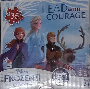 FROZEN JIGSAW PUZZLE 26x23CM. NEW/UNOPEN. LEAD WITH COURAGE. PICKUP/+$10.50 POST - Picture 1 of 5