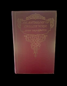 EINE ANTHOLOGIE ENGLISCHER VERSE John Drinkwater 1924 Hardcover Buch Vintage Gedichte - Bild 1 von 9