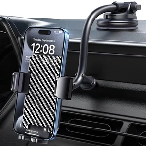 Phone Holders for your Car Long Flexible Neck Car Phone Mount Anti-Shake Stab... - Picture 1 of 7