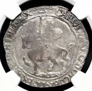 ENGLAND. Charles I, 1625-1642. Hammered Silver Halfcrown, S-2776, NGC XF40 - Picture 1 of 4