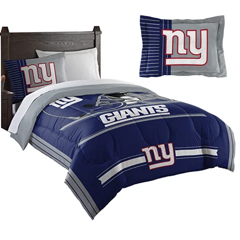 NFL New York Giants Comforter and Sham set Twin Official NY "Safety" Cover
