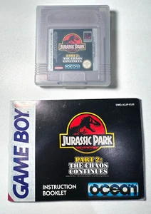 Jurassic Park Part 2 The Chaos Continues With Manual, GENUINE! RARE! PAL - Picture 1 of 5