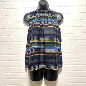 Loft Sz SP, Small Petite Patterned Sleeveless Halter Top Blouse. Lightweight. - Picture 1 of 6