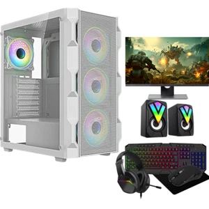 Fast Gaming Intel Quad Core i7 16GB RAM 1TB + 120GB SSD Nvidia GT 710 PC Bundle - Picture 1 of 8