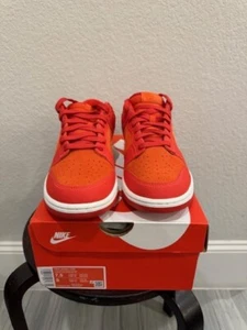 New Nike Dunk Low ATL University Red Bright Crimson Orange FD0724-657 Size 7.5 - Picture 1 of 5
