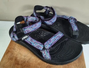 Teva Model 6407 Women's Size 11 purple Comfort Sandals Flat Slip On Straps Shoes - Picture 1 of 12