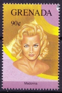Grenada 1992 MNH, Madonna, singer, actress, Music, Celebrities - Picture 1 of 1