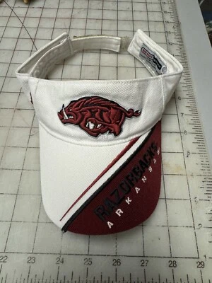 Arkansas Razorbacks Visera Big Boy Tocado Blanco Granate Foto 1 de 4