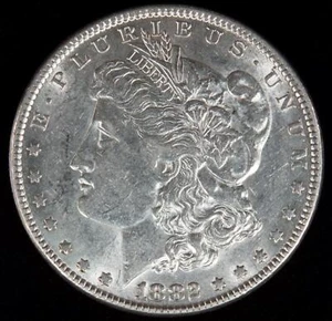 1882-P Morgan Silver Dollar Gorgeous Mint Luster AU - Picture 1 of 2
