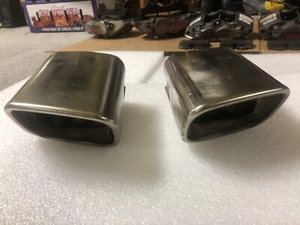 10-12 MERCEDES X204 GLK350 SET OF 2 REAR LEFT RIGHT EXHAUST MUFFLER TIP OEM - Foto 1 di 5