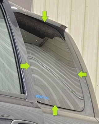 Chevy Silverado 1500 1999-2007 conductor izquierdo puerta trasera cristal ventana Foto 1 de 4