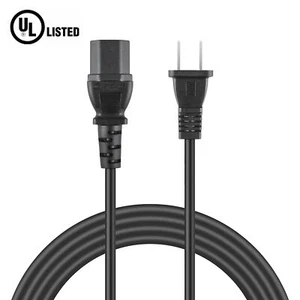 Cable de cable de alimentación UL de 2 clavijas para subwoofers alimentados JBL ES150P ES250P 6,6 ft plomo - Imagen 1 de 4