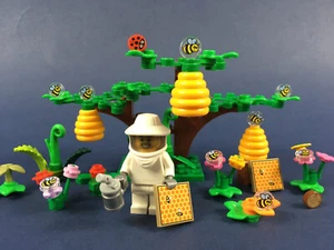 LEGO®  Imker + Wald Bienen Waben Bienenstock Baum Garten Pflanzen #3 MOC - Bild 1 von 5