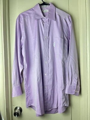 Faconnable Men's Shirt Size 4 16R Made in USA 100% Cotton last pic small stain - Image 1 of 4
