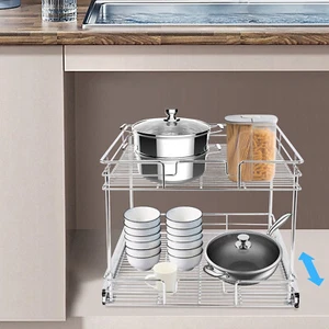 Armadio estraibile organizer 2 ripiani ripiani estraibili armadio cucina - Foto 1 di 20