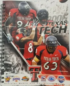 TEXAS TECH UNIVERSITY RED RAIDERS FOOTBALL MEDIA GUIDE - 2006 - MIKE LEACH - Picture 1 of 2