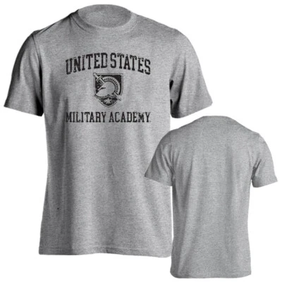 Army Black Knights US Military Distressed Retro Logo Tee Short Sleeve T-Shirt - Image 1 of 4