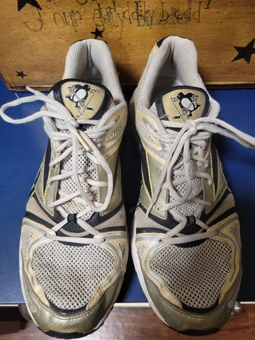 Pittsburgh Penguins 2010-2012 team issued shoes - Size 12.5 - Reebok DMX Ride Cover