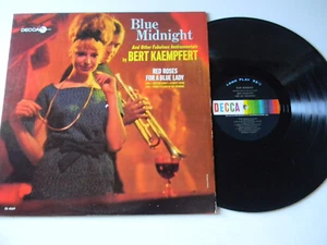 Bert Kaimpfert Blue Midnight Decca Records USED LP VINYL 1965 ALBUM DL 4569 Jazz - Picture 1 of 6