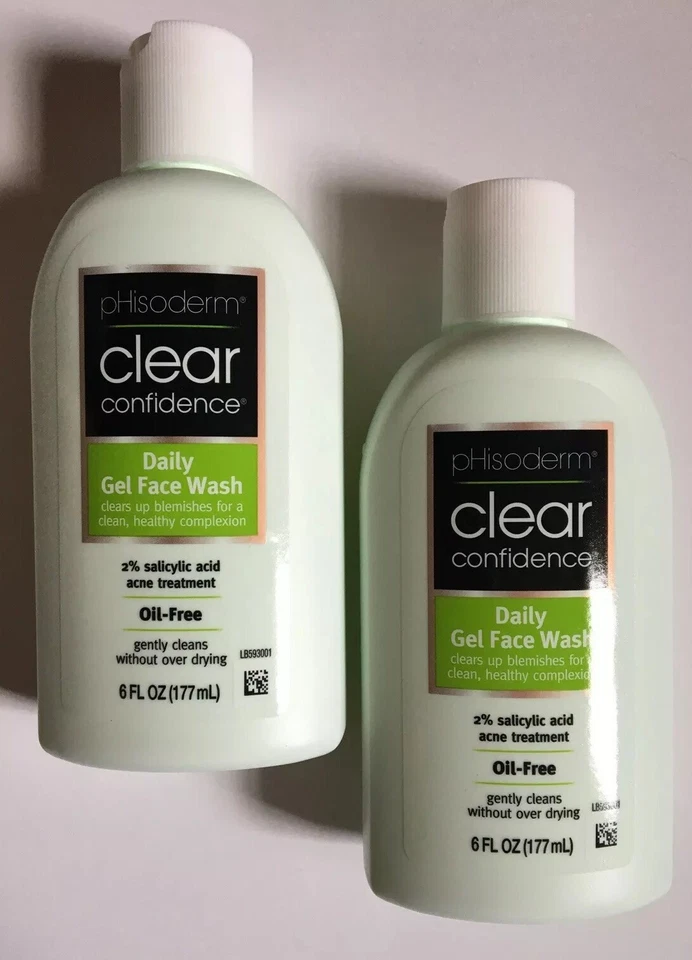 Phisoderm Clear Confidence Daily Gel Face Wash  2 Bottles 6 fl oz Each - Image 1 of 2