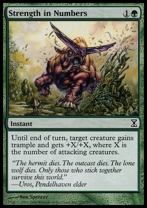 Strength in Numbers - Time Spiral #224/301 MTG Magic The Gathering - Image 1 of 1