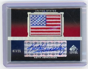 KEITH HERNANDEZ 2012 UD SP SIGNATURE "PRIDE OF NATION PATCH" Autogramm AUTO 7/25 - Bild 1 von 2
