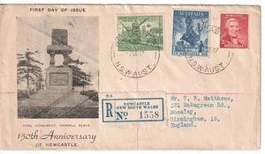 Australia fdc first day cover 1947 Newcastle - Picture 1 of 1