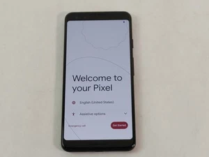 Google Pixel 3 G013A 128 GB Android 12 Nur Schwarz Verizon Nur (Wi-Fi + 4G) - Bild 1 von 6