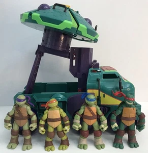 Rise Of The Teenage Mutant Ninja Turtles TMNT 2018 Tank  Taxi 4 Figures - Picture 1 of 23