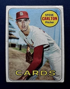 1969 TOPPS STEVE CARLTON #255 (6 EX+) CARDINALS / PHILLIES / 1994 HOFer * - Picture 1 of 2