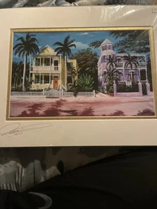 Ray Rolston 2007 Key West Colors Signed Matted Date Colors Print 11 X 7, 14 X 11 - Picture 1 of 5