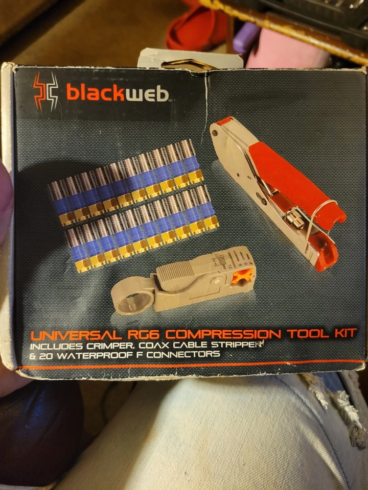 Kit de herramientas de compresión Blackweb Universal RG6 Foto 1 de 1