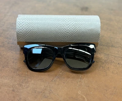 JIMMY CHOO JAN/S BLACK GLITTER SUNGLASSES 52-20 - Image 1 of 4