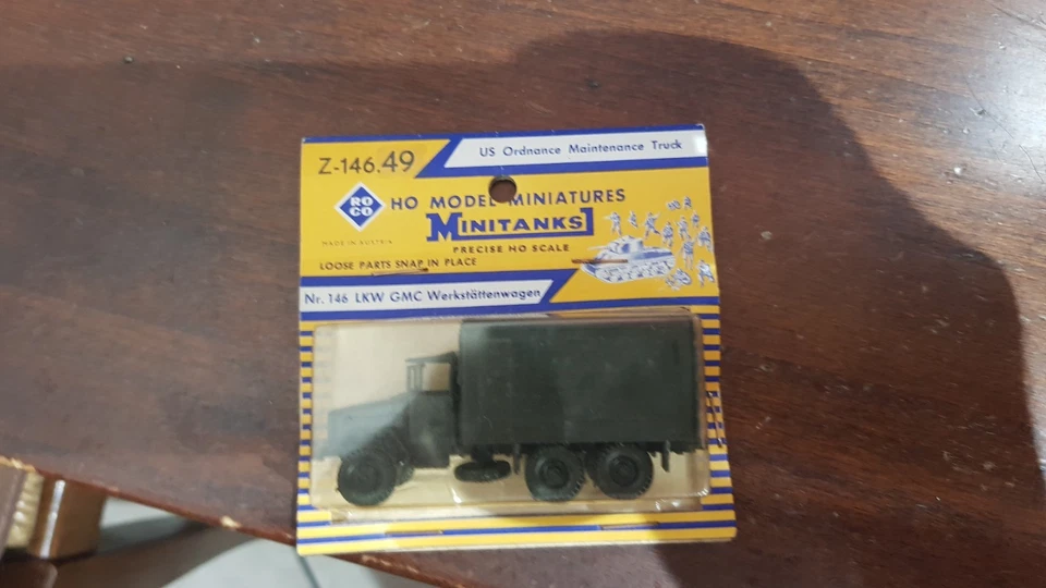 ROCO MINITANKS Z 146 1/87 US ORDNANCE MAINTENANCE TRUCK VINTAGE - Immagine 1 di 3