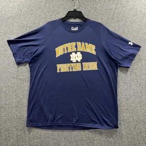 Notre Dame Fighting Irish Shirt Mens Large Blue Under Armour College NCAA Tee - Picture 1 of 9