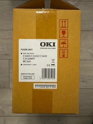 OKI Fuser Unit Heizungseinheit 43377003 C3400 C3450 C3600 C3530MFP  MC360 - Bild 1 von 2
