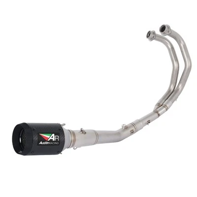 Silenciador de tubo de escape sistema completo de carbono para Yamaha MT-03 YZF R3 2014-2025 Foto 1 de 4