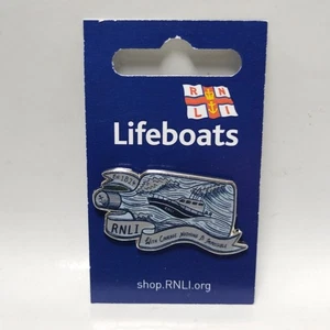 RNLI Lifeboats Jonty Pin Badge Bottle Boat with Courage 1824 Brooch New - Picture 1 of 4