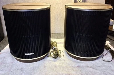 Vintage PANASONIC SB-84 BARREL SPEAKERS MID CENTURY MODERN - Japan - See Video - Image 1 of 4