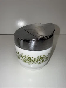 Vintage Pyrex Zucker Schüssel Spender mit Edelstahl Top Gemco Made in USA - Bild 1 von 7
