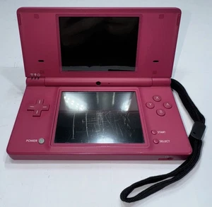 Nintendo DS Matte Pink Handheld System Console TWL-001 w/ Stylus Tested & Works - Picture 1 of 10