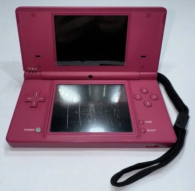 Nintendo DS Matte Pink Handheld System Console TWL-001 w/ Stylus Tested & Works - Image 1 of 4
