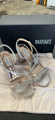 Badgley Mischka Naomi Block Heel Sandals – Size 9, New in Box - Image 1 of 3